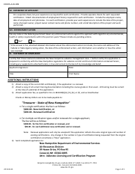 Form NHDES-A-01-009 Application for Certification as an Asbestos Inspector, Management Planner and/or Project Designer - New Hampshire, Page 3