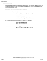 Form NHDES-A-01-015 Application for Asbestos Disposal Site Contractor License - New Hampshire, Page 5
