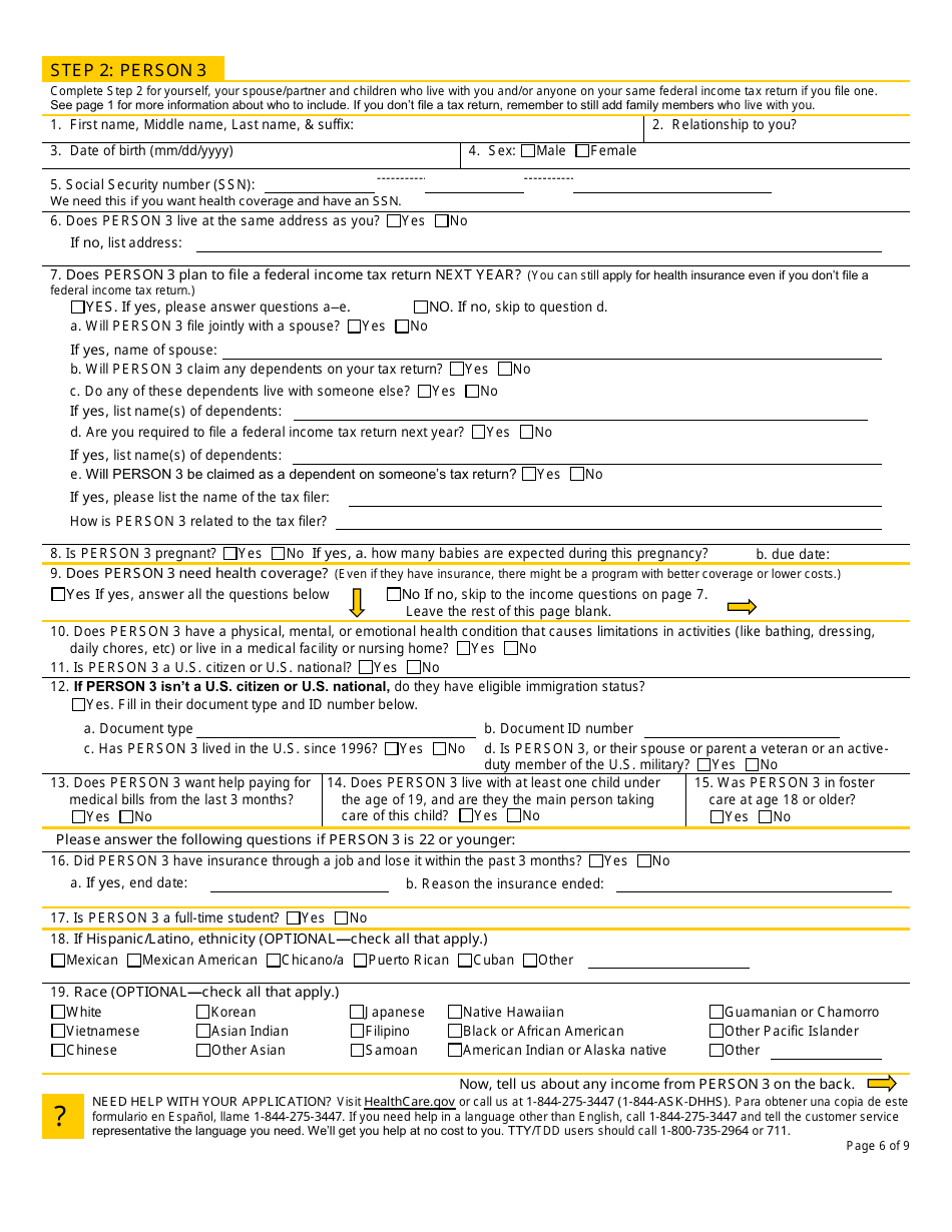 BFA Form 800MA Application for Health Coverage  Help Paying Costs - New Hampshire, Page 8