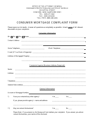 Consumer Mortgage Complaint Form - New Hampshire, Page 2