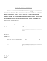 Document preview: Form CPLC154 Section IV Applicant's Affidavit/Affirmation - New Hampshire