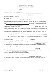 Form CPLC160 &quot;Bond to Insure Completion of Improvements&quot; - New Hampshire