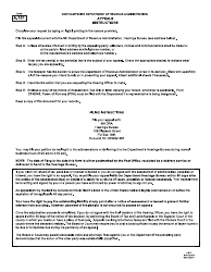 Form A-101 Appeal Form - New Hampshire, Page 2