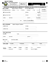Form CD-57-S Real Estate Transfer Tax Declaration of Consideration Real Estate Seller (Grantor) - New Hampshire
