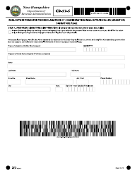 Form CD-57-S Real Estate Transfer Tax Declaration of Consideration Real Estate Seller (Grantor) - New Hampshire, Page 3