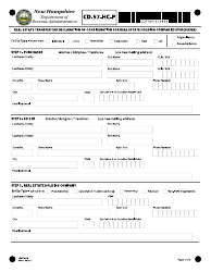 Form CD-57-HC-P Real Estate Transfer Tax Declaration of Consideration for Real Estate Holding Companies (Purchaser) - New Hampshire