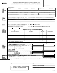 Form DP-146 Non-resident Personal Property Transfer Tax Return - New Hampshire