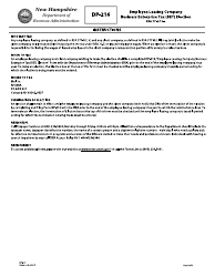 Form DP-216 Employee Leasing Company Business Enterprise Tax (Bet) Election - New Hampshire, Page 2