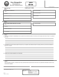 Document preview: Form ED-06 Complaint Form - New Hampshire