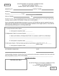 Form MS-60A Auditor Option and Schedule - New Hampshire, Page 2