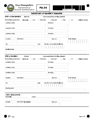 Document preview: Form PA-34 Inventory of Property Transfer - New Hampshire