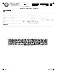 Form PA-34 Inventory of Property Transfer - New Hampshire, Page 3