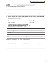 Document preview: Form PA-49W Farm Structures and Land Under Farm Structures Use Change - Tax Collector's Warrant - New Hampshire