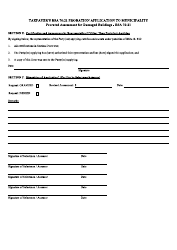 Rsa 76:21 Proration Application to Municipality - Prorated Assessment for Damaged Buildings - New Hampshire, Page 2