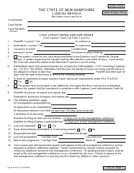 Document preview: Form NHJB-2700-SE Case Structuring and Adr Order - New Hampshire