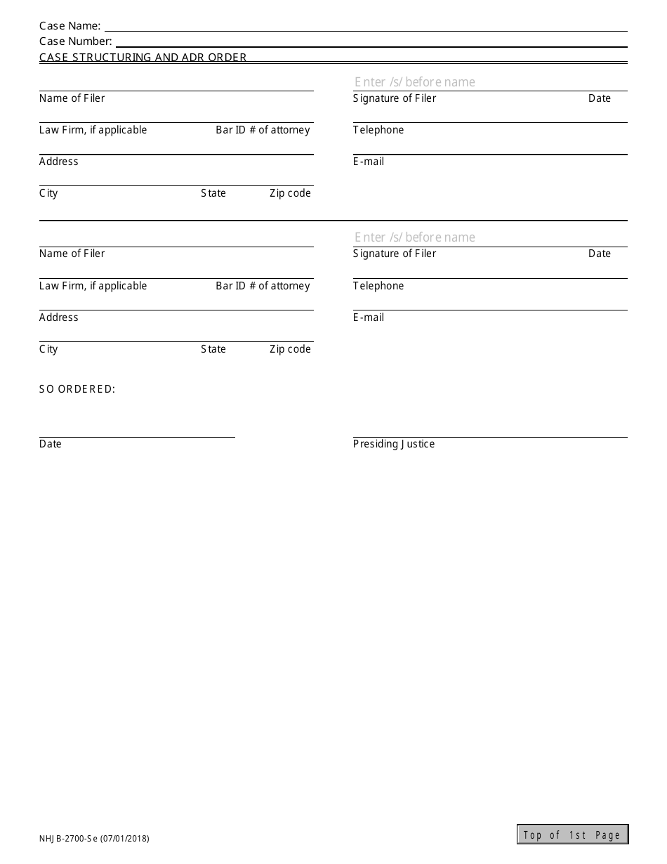 Form NHJB-2700-SE Case Structuring and Adr Order - New Hampshire, Page 3