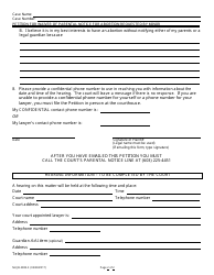 Form NHJB-2383-S Petition for Waiver of Parental Notice for Abortion Requested by a Minor - New Hampshire, Page 2