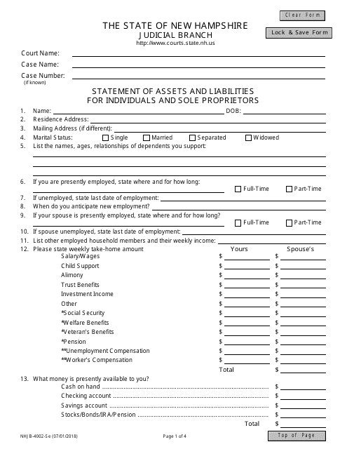 Form NHJB-4002-SE  Printable Pdf