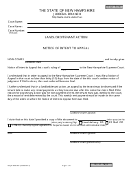 Document preview: Form NHJB-2085-DP Landlord/Tenant Action Notice of Intent to Appeal - New Hampshire