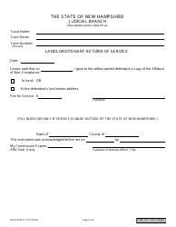 Form NHJB-2729-D Landlord/Tenant Affidavit of Non-compliance - New Hampshire, Page 2
