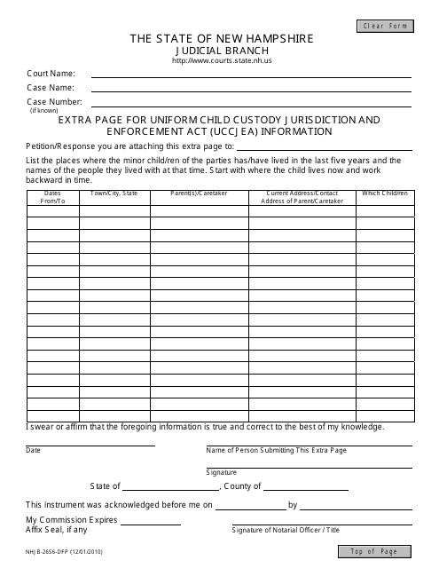 Form NHJB-2656-DFP Printable Pdf