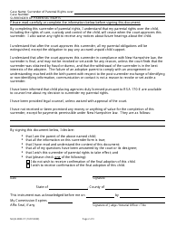 Form NHJB-2080-FP Surrender of Parental Rights - New Hampshire, Page 2