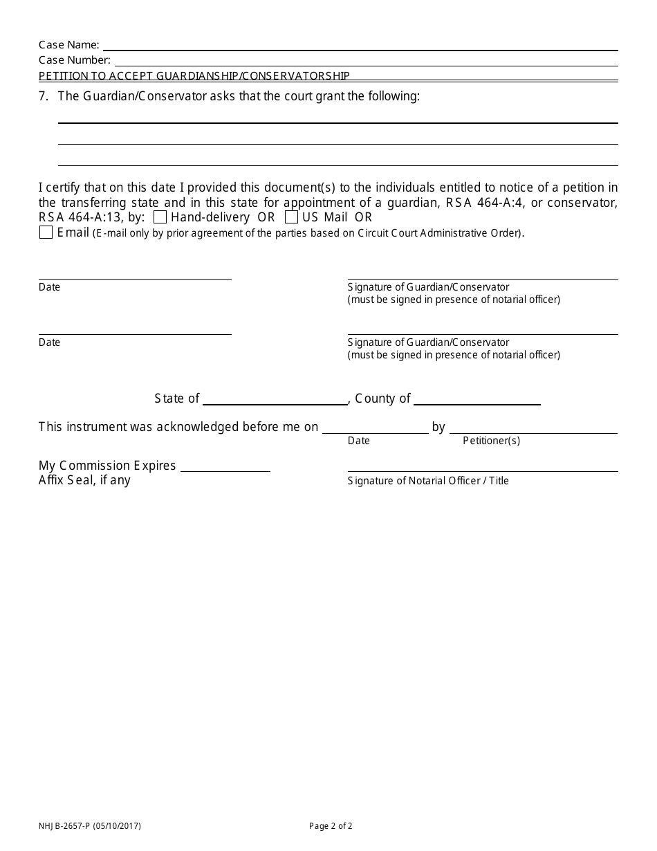 Form NHJB-2657-P - Fill Out, Sign Online and Download Fillable PDF, New ...