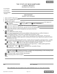 Document preview: Form NHJB-3036-FP Adr Report (Neutral Case Evaluation) - New Hampshire