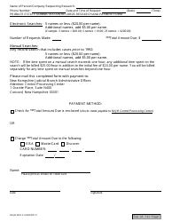 Form NHJB-2941-P Probate Estate Administration Records Research and Payment Form - New Hampshire, Page 2