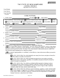 Document preview: Form NHJB-2840-DF Chins Petition - New Hampshire