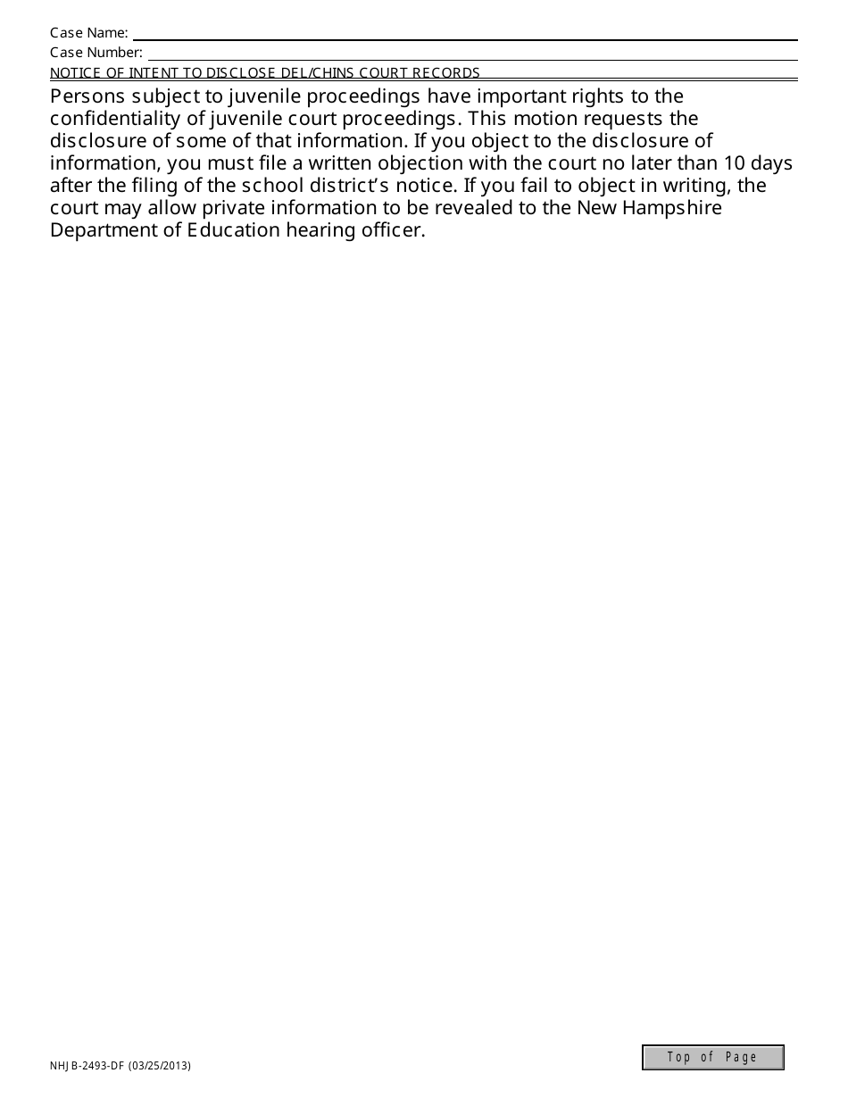 Form NHJB-2493-DF Motion to Disclose Child Abuse and / or Neglect Court Records - New Hampshire, Page 2