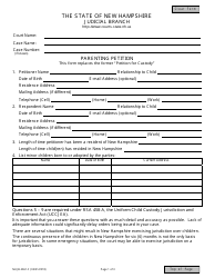 Form NHJB-2061-F Parenting Petition - New Hampshire