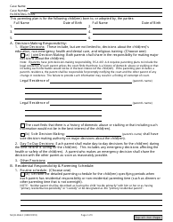 Form NHJB-2064-F Parenting Plan - New Hampshire, Page 2