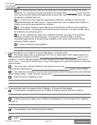 Form NHJB-2064-F Parenting Plan - New Hampshire, Page 6