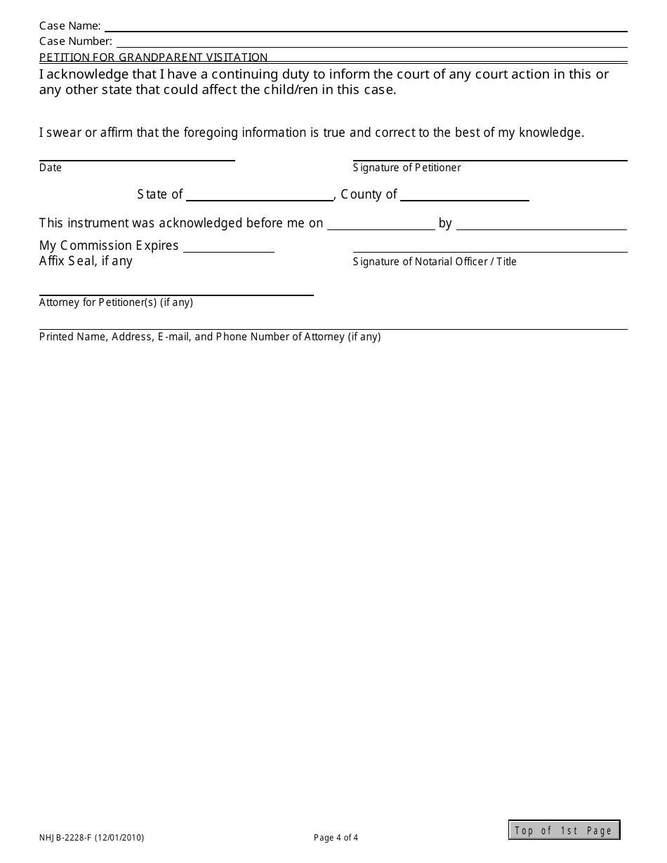 Form NHJB-2228-F Petition for Grandparent Visitation - New Hampshire, Page 4