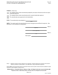 Form 15 &quot;Restated Articles of Incorporation With or Without Designated Amendment(S)&quot; - New Hampshire, Page 2