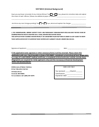 Form DSMV635 Application for Driver Education Instructor Certificate - New Hampshire, Page 2