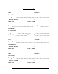 Form DSMV604 Driving School License Application - New Hampshire, Page 6
