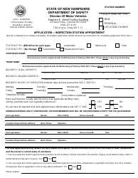 Form RDMV705 Application - Inspection Station Appointment - New Hampshire, Page 3