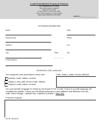 Document preview: Form DSFM140 Code Amendment Proposal Petition - New Hampshire