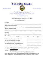 Document preview: Dwi Bench Warrant Fund Disbursement - New Hampshire