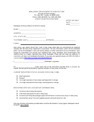 Apiary Registration Form - New Jersey