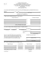 Document preview: Form DDI-42 Dealers Monthly License Fee Transmittal - New Jersey