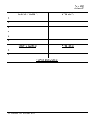 Form 288 Food Service Advisory Committee Sign Sheet - New Jersey, Page 2