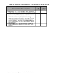 Form 325 Code of Conduct for Procurement and Procurement Checklist - New Jersey, Page 4