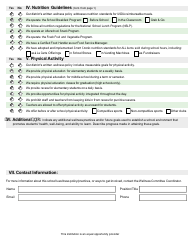 Form 357 Wellness Policy Assessment Tool - New Jersey, Page 2