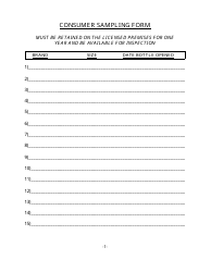 New Jersey Consumer Sampling Form - Fill Out, Sign Online and Download ...