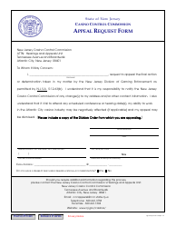 Appeal Request Form - New Jersey, Page 2