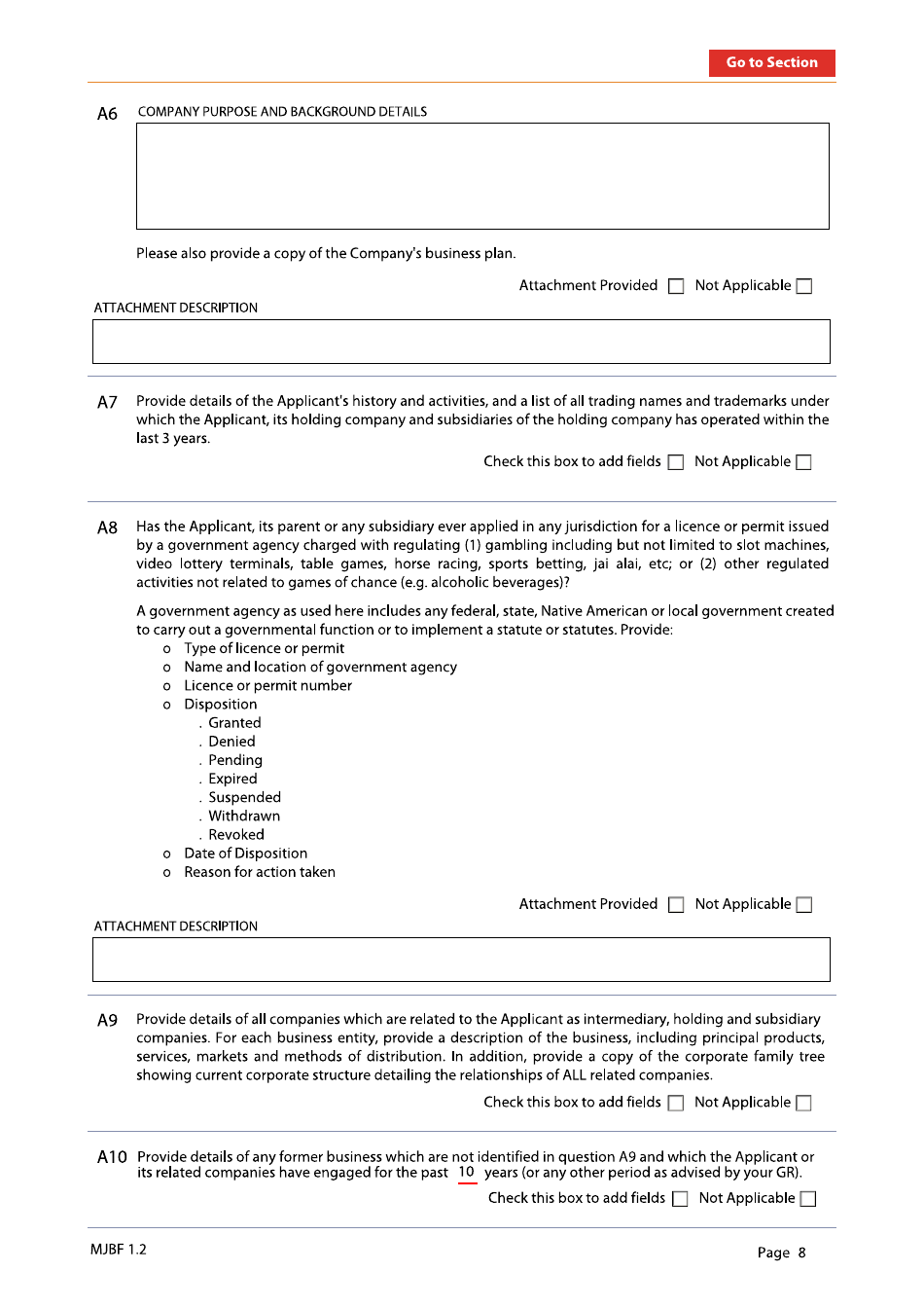 Form 29 Muti-Jurisdictional Business Form - New Jersey, Page 8