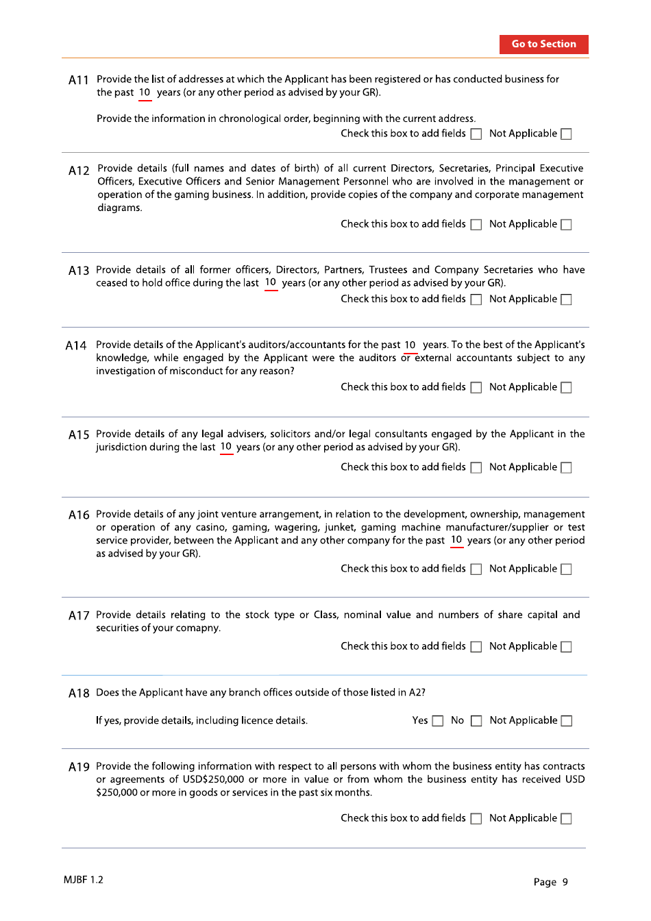 Form 29 Muti-Jurisdictional Business Form - New Jersey, Page 9
